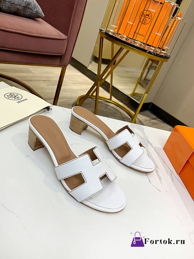 Hermes Oasis Sandal White - 1