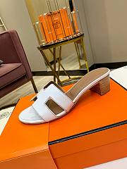 Hermes Oasis Sandal White - 4