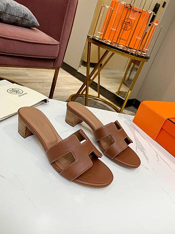 Hermes Oasis Sandal Brown