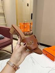 Hermes Oasis Sandal Brown - 6