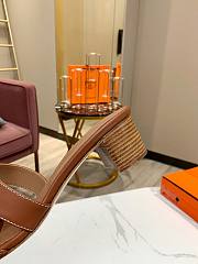 Hermes Oasis Sandal Brown - 3