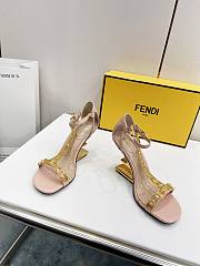Fendi First Fendace High Heels Nude Pink Leather F0QA1 - 1
