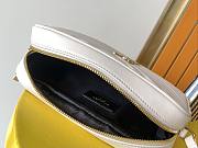 Ysl Lou Camera Bag in Quilted Leather White 612544 23x16x6cm - 4