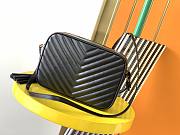 Ysl Lou Camera Bag in Quilted Leather Black 612544 23x16x6cm - 6