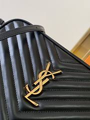 Ysl Lou Camera Bag in Quilted Leather Black 612544 23x16x6cm - 5