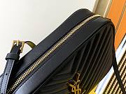 Ysl Lou Camera Bag in Quilted Leather Black 612544 23x16x6cm - 2