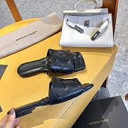 Bottega Veneta Lido Flat Sandals Black 608853 - 6