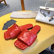 Bottega Veneta Lido Flat Sandals Red 608853 - 2