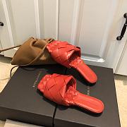 Bottega Veneta Lido Flat Sandals Red 608853 - 3