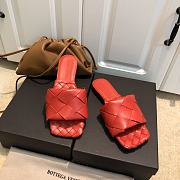 Bottega Veneta Lido Flat Sandals Red 608853 - 5