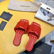 Bottega Veneta Lido Flat Sandals Red 608853 - 4