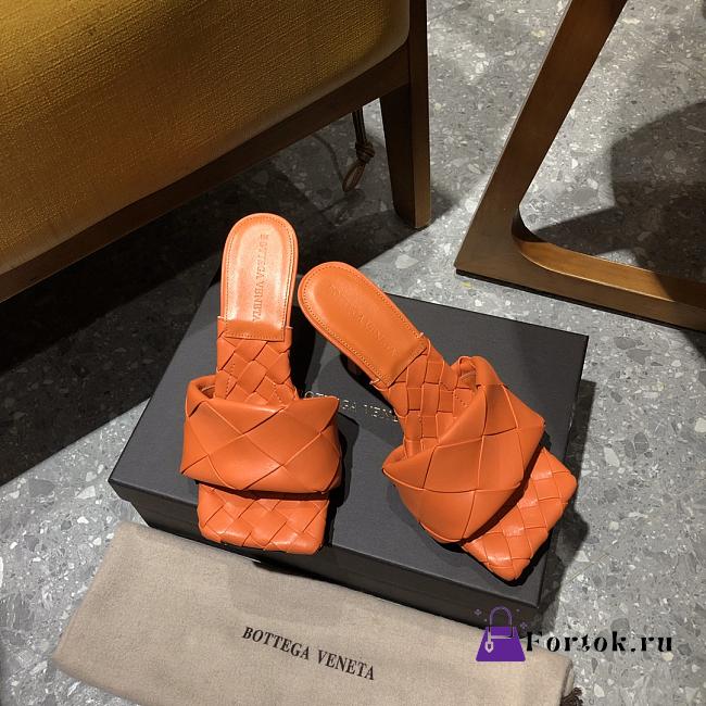 Bottega Veneta Lido Mules Tangerine Orange 608854 - 1