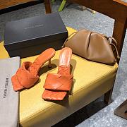Bottega Veneta Lido Mules Tangerine Orange 608854 - 6