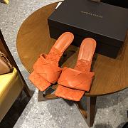Bottega Veneta Lido Mules Tangerine Orange 608854 - 2