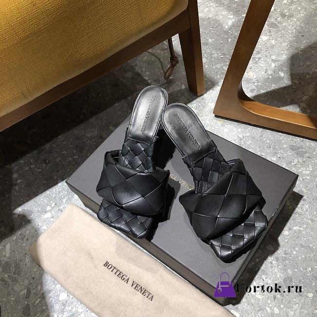 Bottega Veneta Lido Mules Black 608854 - 1
