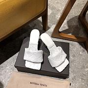 Bottega Veneta Lido Mules White 608854 - 1
