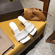 Bottega Veneta Lido Mules White 608854 - 2