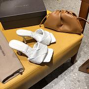 Bottega Veneta Lido Mules White 608854 - 3