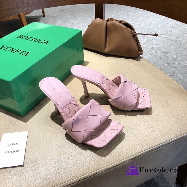 Bottega Veneta Lido Mules Light Pink 608854 - 1