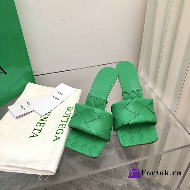 Bottega Veneta Lido Mules Green 608854 - 1