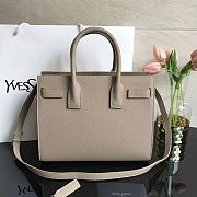 Ysl Baby Classic Sac De Jour In Grained Leather Beige 421863 26x20.5x12.5cm - 2