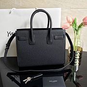 Ysl Baby Classic Sac De Jour In Grained Leather Black 421863 26x20.5x12.5cm - 4