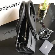 Ysl Baby Classic Sac De Jour In Grained Leather Black 421863 26x20.5x12.5cm - 3