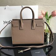 Ysl Baby Classic Sac De Jour In Grained Leather Brown 421863 26x20.5x12.5cm - 3