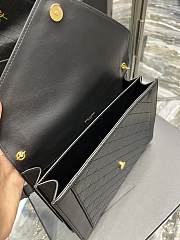 Ysl Gaby Satchel In Leather Black 668863 26×18×5cm - 5