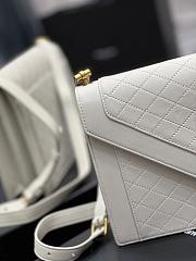 Ysl Gaby Satchel In Leather White 668863 26×18×5cm - 3