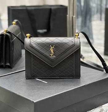 Ysl Mini Gaby Satchel In Leather Black 6855741 20×14.5×4.5cm