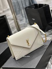 Ysl Gaby Chain Bag In White 6688641 26.5×18×3.5cm - 2