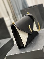 Ysl Gaby Chain Bag In Black/White 6688641 26.5×18×3.5cm - 2