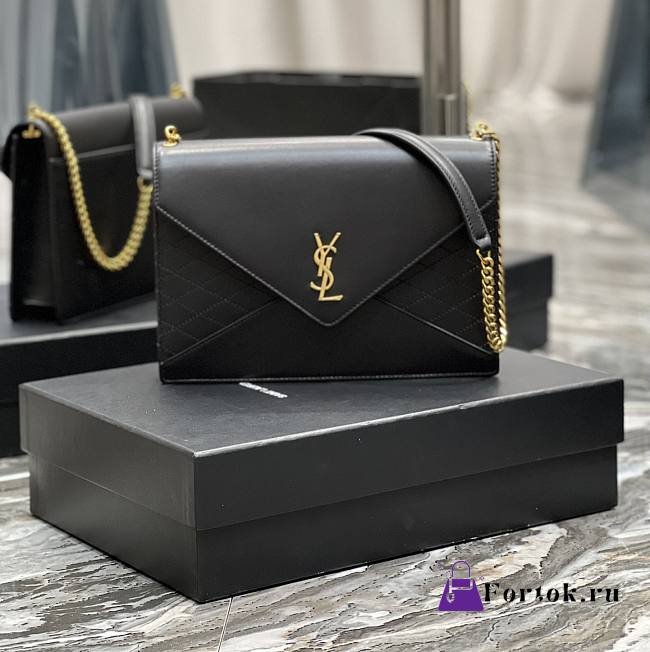 Ysl Gaby Chain Bag In Black 6688641 26.5×18×3.5cm - 1