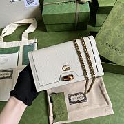 Gucci Mini Diana Bag With Bamboo White 696817 19x11x5cm - 1