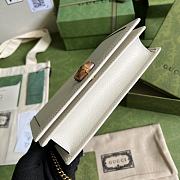 Gucci Mini Diana Bag With Bamboo White 696817 19x11x5cm - 6