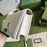 Gucci Mini Diana Bag With Bamboo White 696817 19x11x5cm - 5