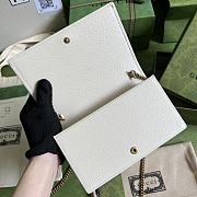Gucci Mini Diana Bag With Bamboo White 696817 19x11x5cm - 4