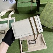 Gucci Mini Diana Bag With Bamboo White 696817 19x11x5cm - 3