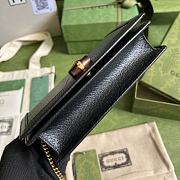 Gucci Mini Diana Bag With Bamboo Black 696817 19x11x5cm - 6