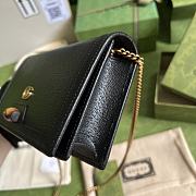 Gucci Mini Diana Bag With Bamboo Black 696817 19x11x5cm - 5