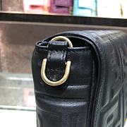 Fendi Large Baguette Leather Bag Black 8BR771 32cm - 6