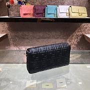 Fendi Large Baguette Leather Bag Black 8BR771 32cm - 2
