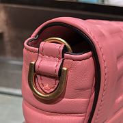 Fendi Large Baguette Leather Bag Pink 8BR771 32cm - 6