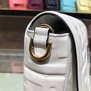 Fendi Large Baguette Leather Bag White 8BR771 32cm - 2