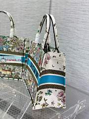 Dior Small Book Tote D-Constellation Embroidery Latte M1296 36×18×28cm - 6