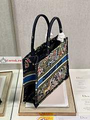 Dior Small Book Tote D-Constellation Embroidery Black M1296 36×18×28cm - 3