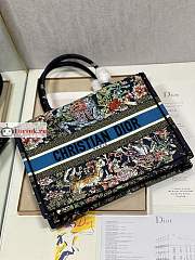 Dior Small Book Tote D-Constellation Embroidery Black M1296 36×18×28cm - 2
