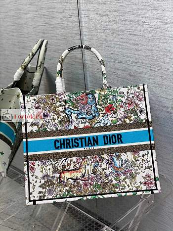 Dior Large Book Tote D-Constellation Embroidery Latte M1286 42×18×35cm