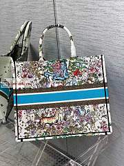 Dior Large Book Tote D-Constellation Embroidery Latte M1286 42×18×35cm - 5